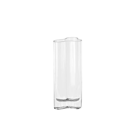 Aalto inspired slim modern glass vase, CORAL26CL-0