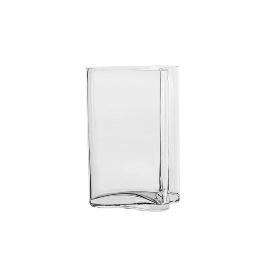 Modern design tall glass vase inspired by CORAL + Aalto, COR30CL-0