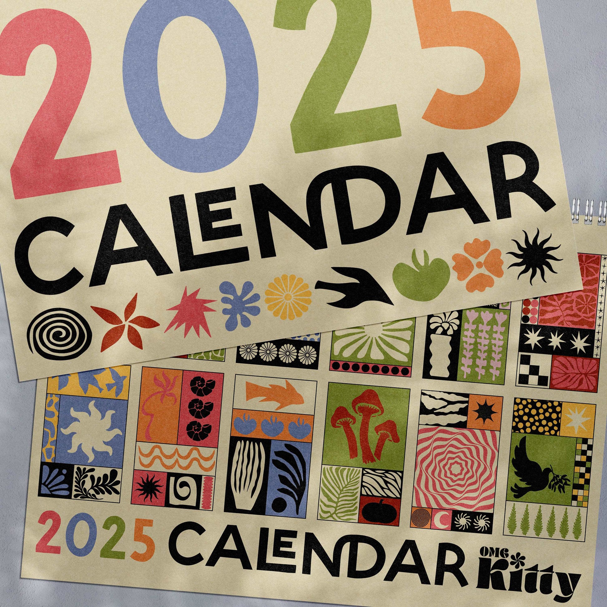 2025 Wire Bound Calendar | Matisse Inspired | A4 Landscape-0