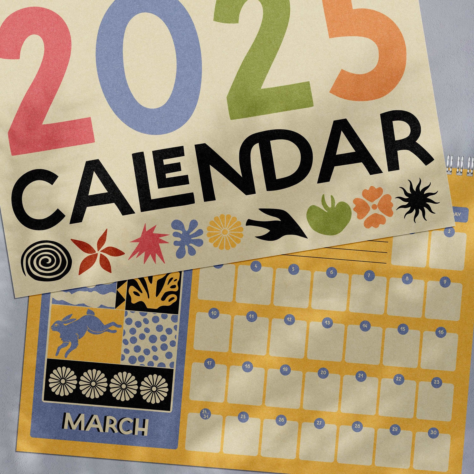 2025 Wire Bound Calendar | Matisse Inspired | A4 Landscape-4