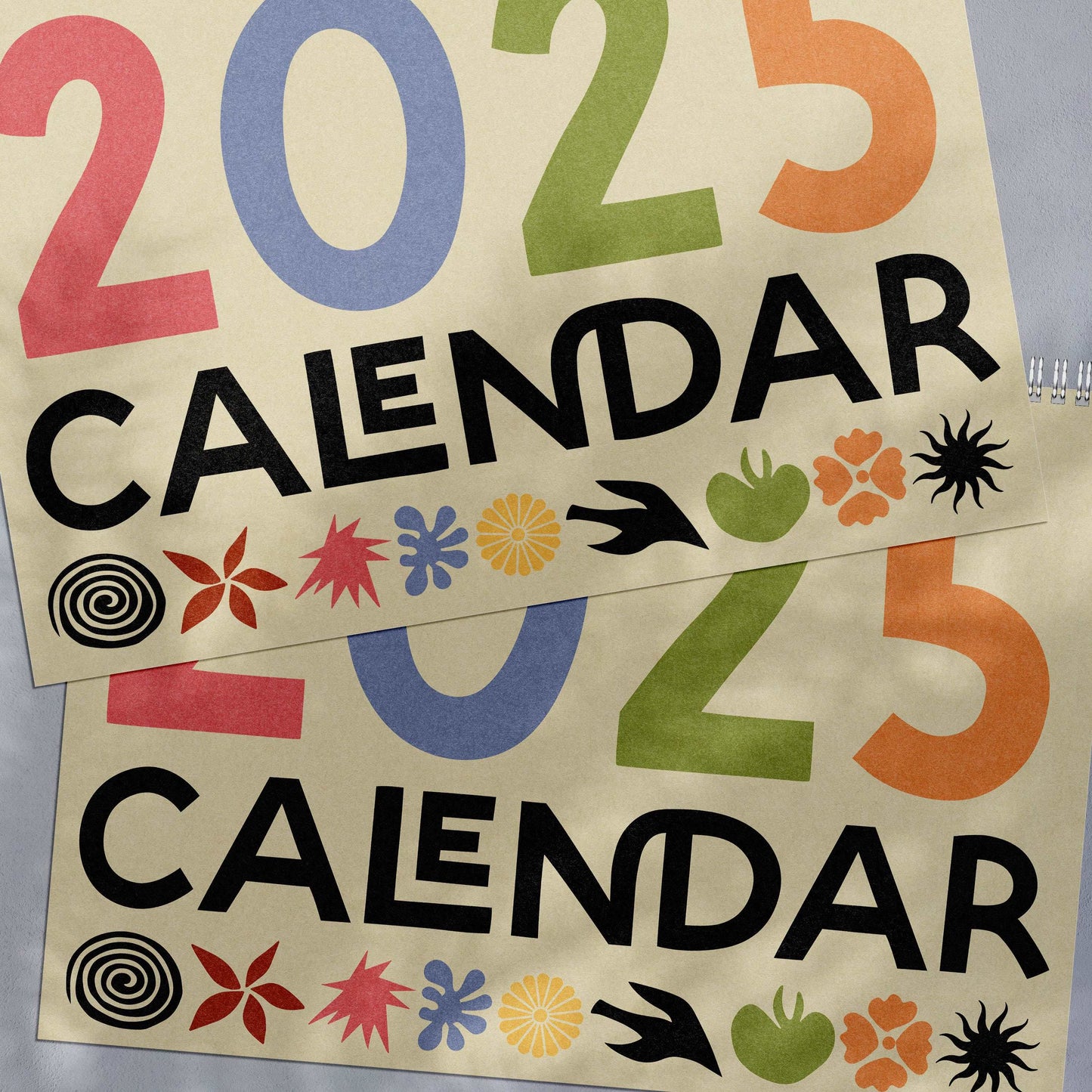 2025 Wire Bound Calendar | Matisse Inspired | A4 Landscape-1