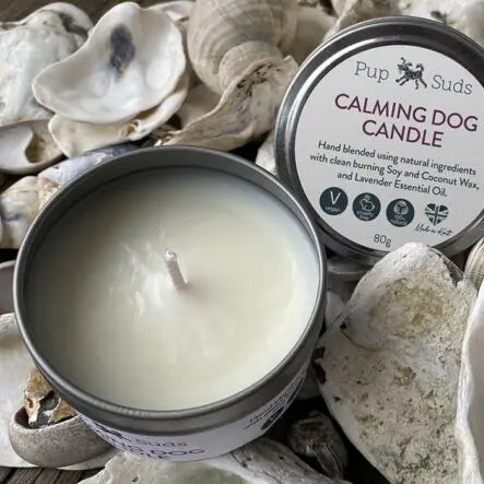 Calming Dog Candle - For Groomers & For Nervous Dogs - by Pup Suds - Memoriex