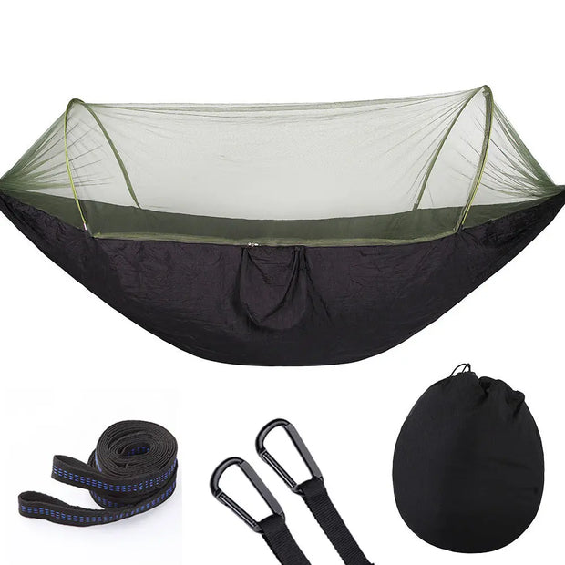 Camping Hammock Double & Single Portable Hammocks Camping Accessories for Outdoor, Indoor-2