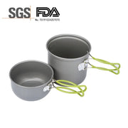 Camping Hiking Foldable Cookware Set Pot Pan-0