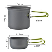 Camping Hiking Foldable Cookware Set Pot Pan-3