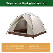 Camping tent outdoor camping full automatic speed open tent rain sunscreen portable tent - Memoriex 