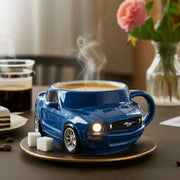 Car-Shaped Stainless Steel Coffee Mug – Handmade, Durable, Novelty Office Cup, Ideal Gift for Car Fans - Memoriex 