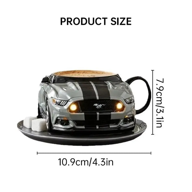 Car-Shaped Stainless Steel Coffee Mug – Handmade, Durable, Novelty Office Cup, Ideal Gift for Car Fans - Memoriex 