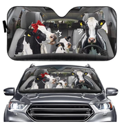 Car Sun Shield Front Stop Sunscreen Heat Insulation Non-punching Telescopic Curtain - Memoriex 