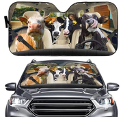 Car Sun Shield Front Stop Sunscreen Heat Insulation Non-punching Telescopic Curtain - Memoriex 