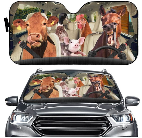 Car Sun Shield Front Stop Sunscreen Heat Insulation Non-punching Telescopic Curtain - Memoriex 