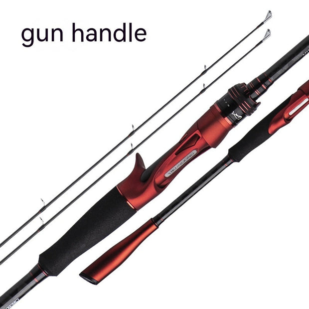 Carbon Straight Handle Pikestaff Light Lure Rod Tossing Adjustable Fishing Rod - Memoriex 