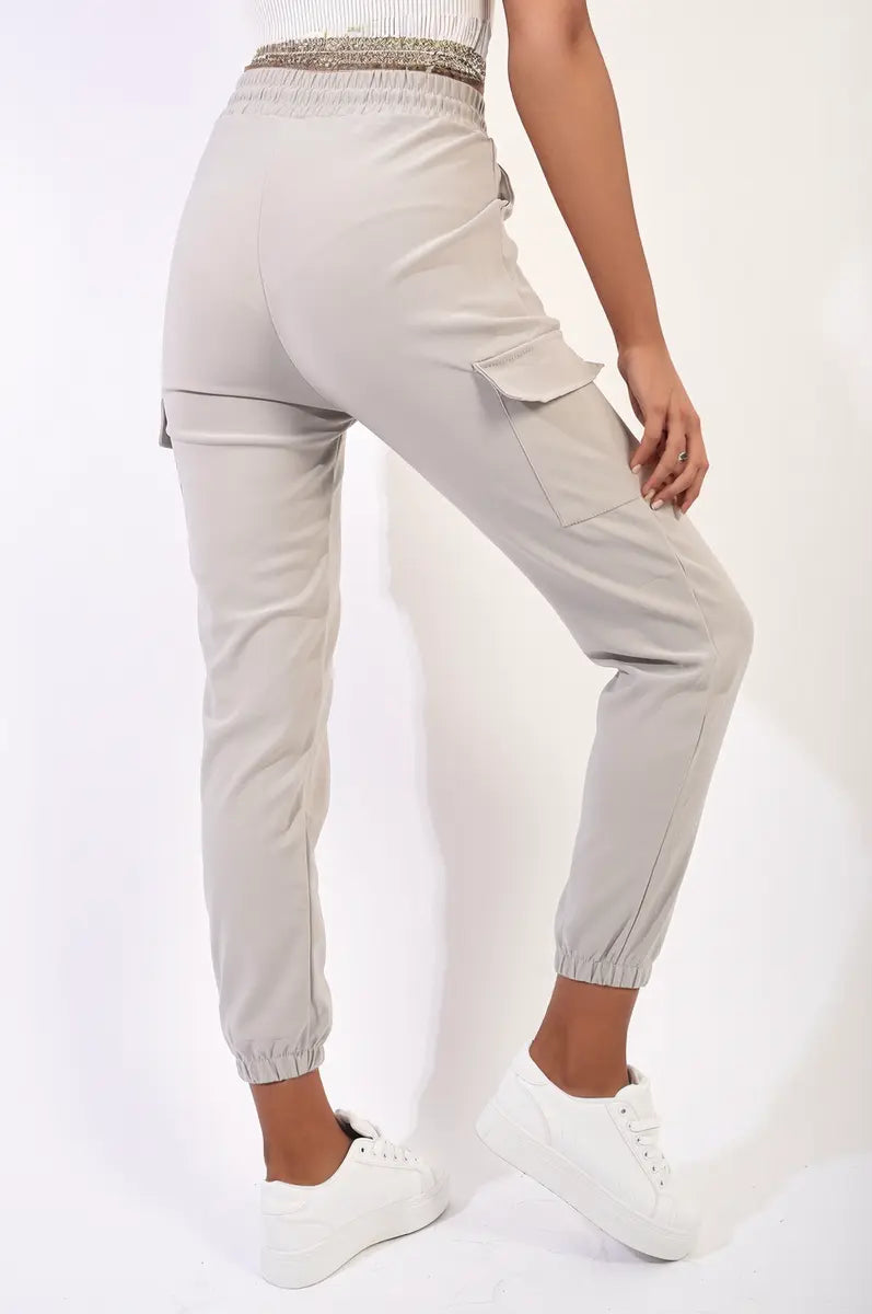 Cargo Pocket Trouser with Drawstring-7