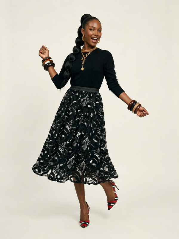 Sovereign Pleated Boho Maxi Skirt-0