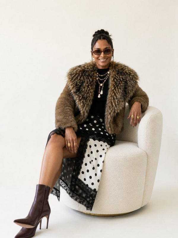 Majestic Faux Fur Coat-0