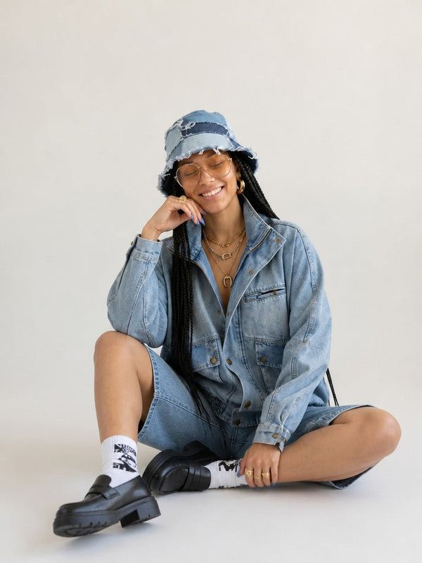 Adventurous Washed Denim Jacket-0