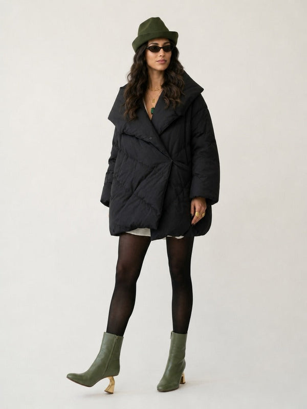 Vibrant Oversized Puffer Coat-0