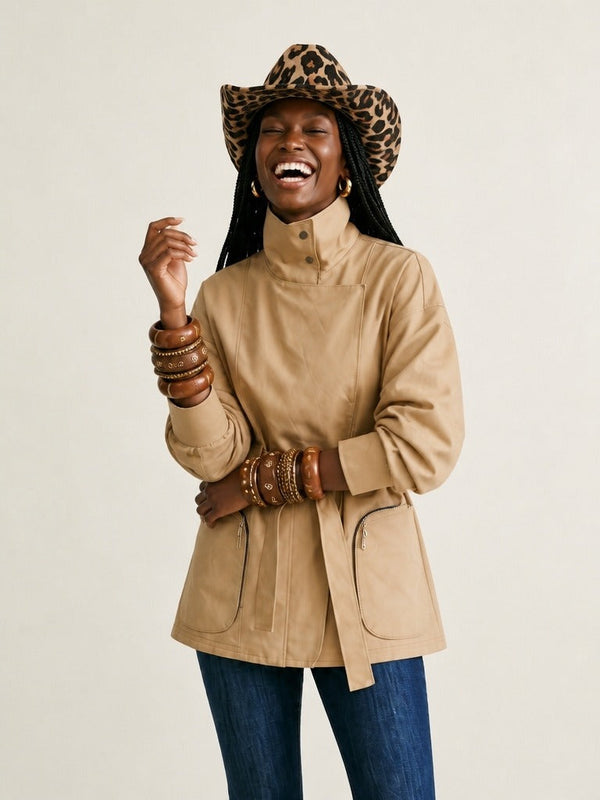 Confident Cotton Wrap Trench Coat-0