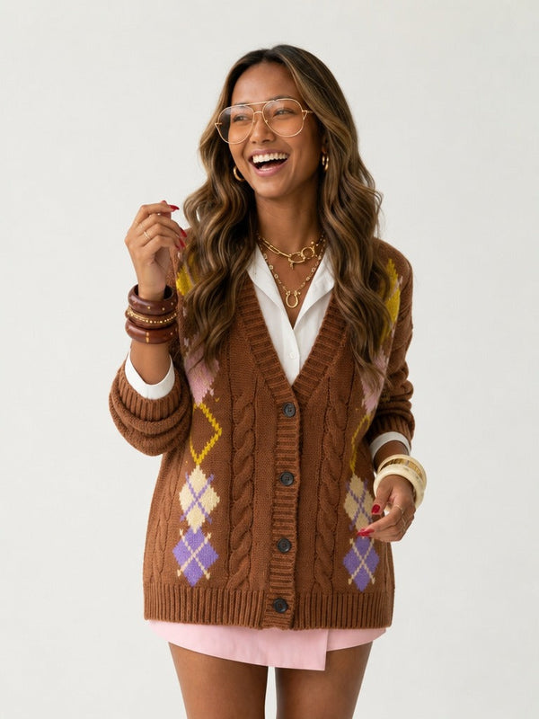 Unique Embroidered Knit Cardigan-0