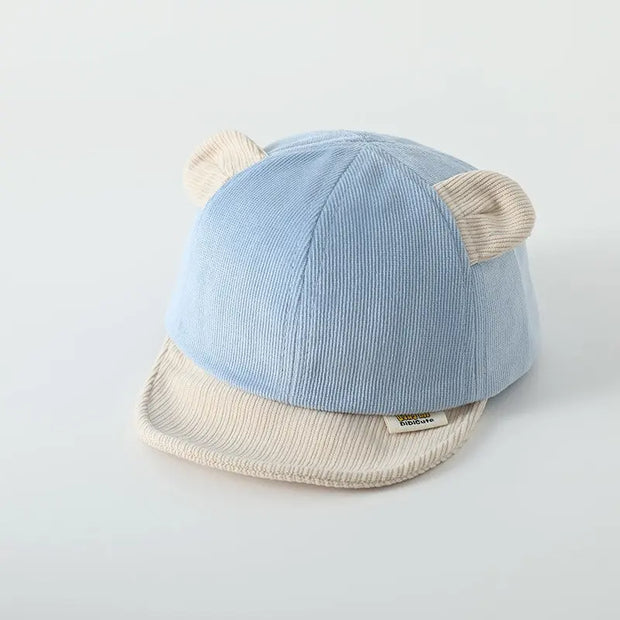 Cartoon Baby Hat Little Bear Hat Spring, Autumn, Winter Soft brim Duck Tongue Hat Baby Boys and Girls' Baseball Hat - Memoriex 