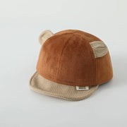 Cartoon Baby Hat Little Bear Hat Spring, Autumn, Winter Soft brim Duck Tongue Hat Baby Boys and Girls' Baseball Hat - Memoriex 