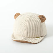 Cartoon Baby Hat Little Bear Hat Spring, Autumn, Winter Soft brim Duck Tongue Hat Baby Boys and Girls' Baseball Hat - Memoriex 