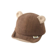 Cartoon Baby Hat Little Bear Hat Spring, Autumn, Winter Soft brim Duck Tongue Hat Baby Boys and Girls' Baseball Hat - Memoriex 