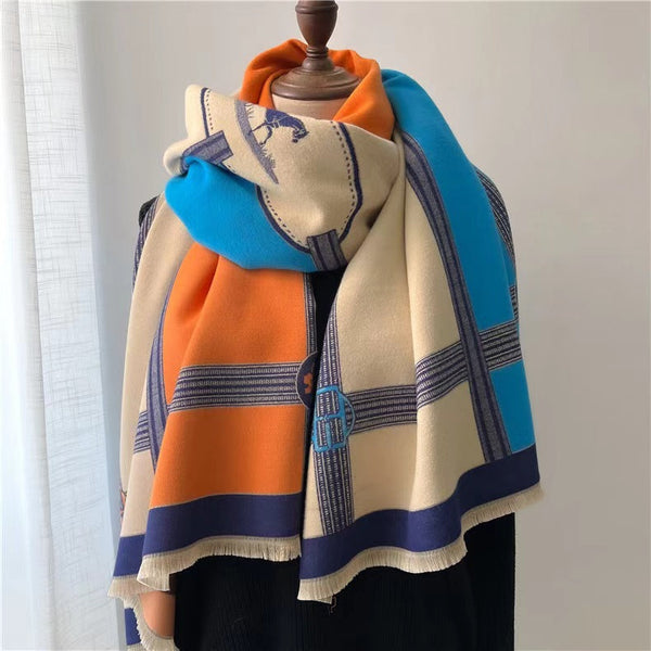 Cashmere Scarf Women's New Winter - Memoriex 