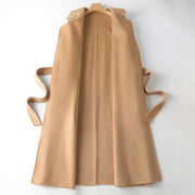 Cashmere Woollen Long coat | Fur Jackets Ladies | Trench coats - Memoriex 