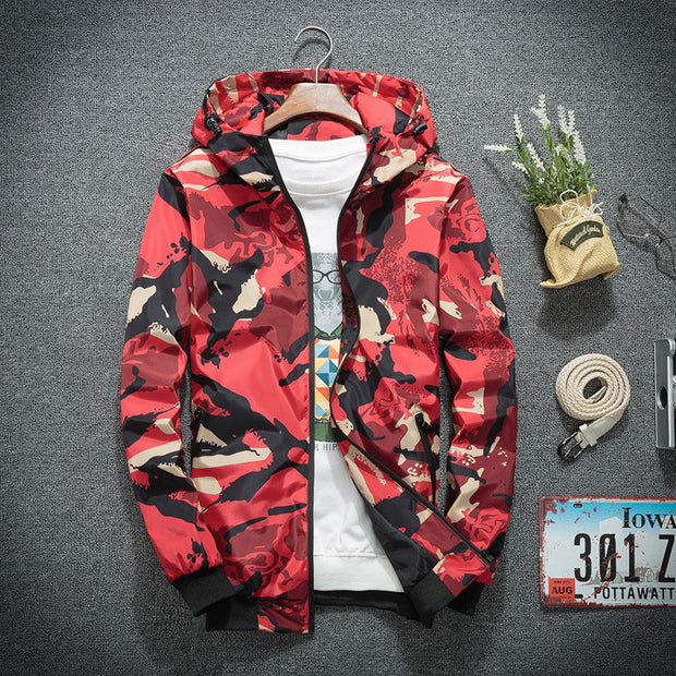 Casual Camouflage Jacket, Men's Hoodie, Street Clothes - Memoriex 