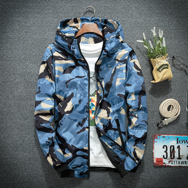 Casual Camouflage Jacket, Men's Hoodie, Street Clothes - Memoriex 