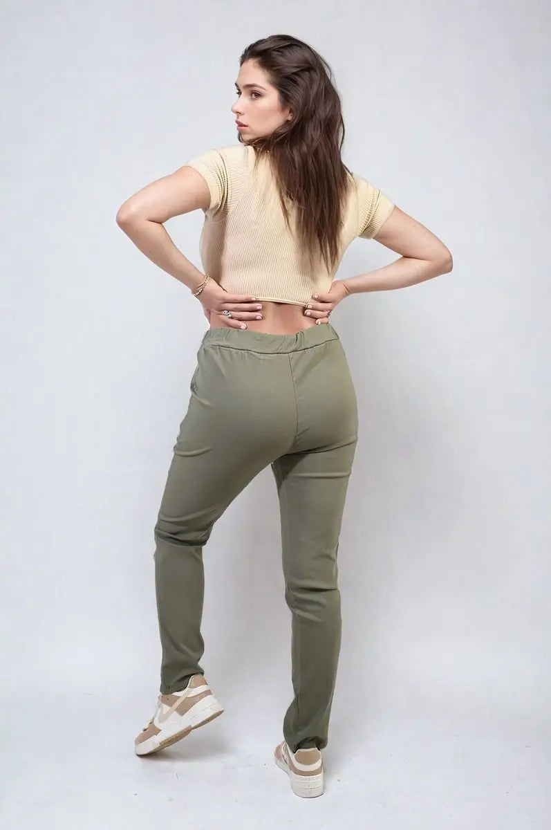 Casual Drawstring Trousers-2