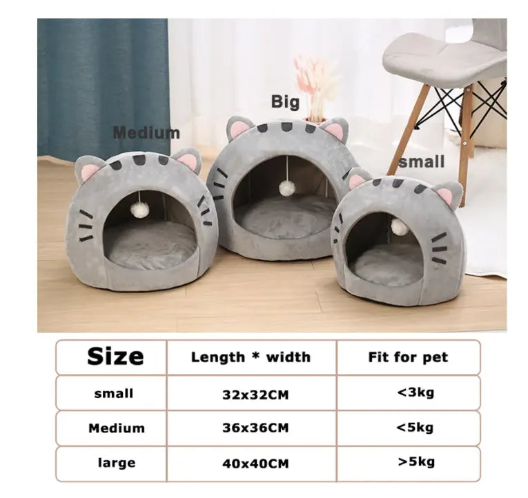 Cat Shape Cat Bed-1