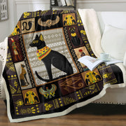 Cat Sherpa Blanket Animal Pattern Printing Double Layer Children - Memoriex 