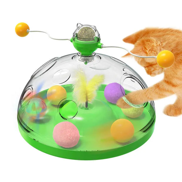 Cat Windmill Mint Toy Funny Cat Treasure Box Toy - Memoriex 