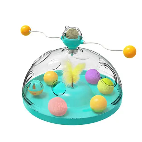 Cat Windmill Mint Toy Funny Cat Treasure Box Toy - Memoriex 