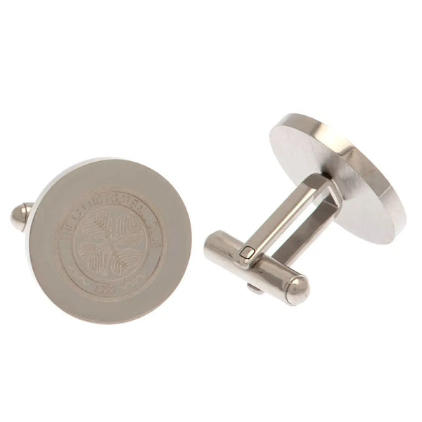 Celtic FC Stainless Steel Round Cufflinks-0