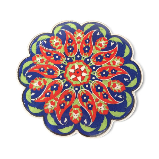 Ceramic Coaster Red 11cm-0