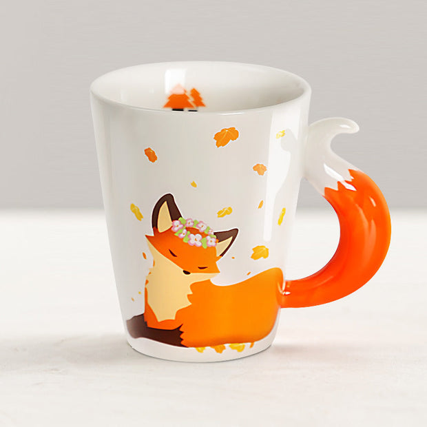 Ceramic Fox Mug Creative Personality - Memoriex 
