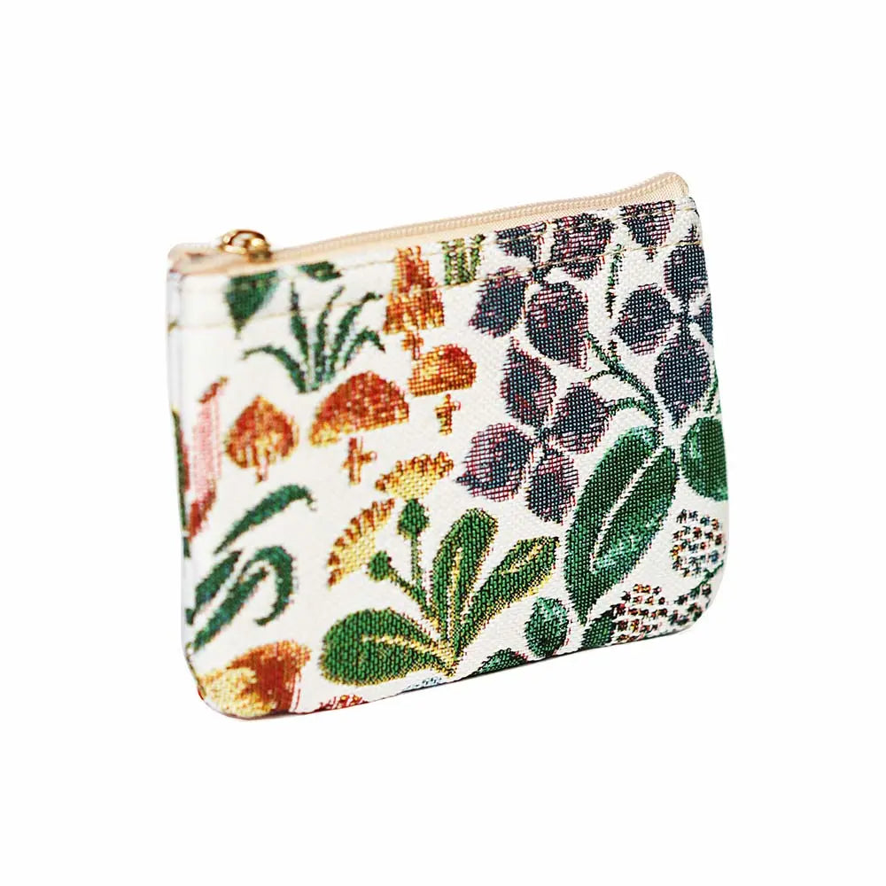 Charles Voysey Spring Flowers - Zip Coin Purse-1