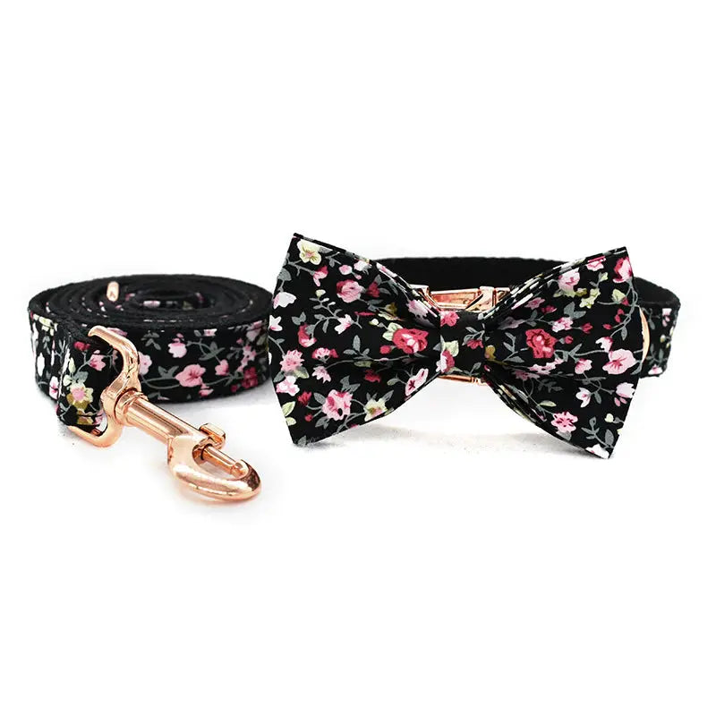 Charlie Dog Collar, Dog Collar & Dog Bowtie (Set) – by The Paw Co. - Memoriex