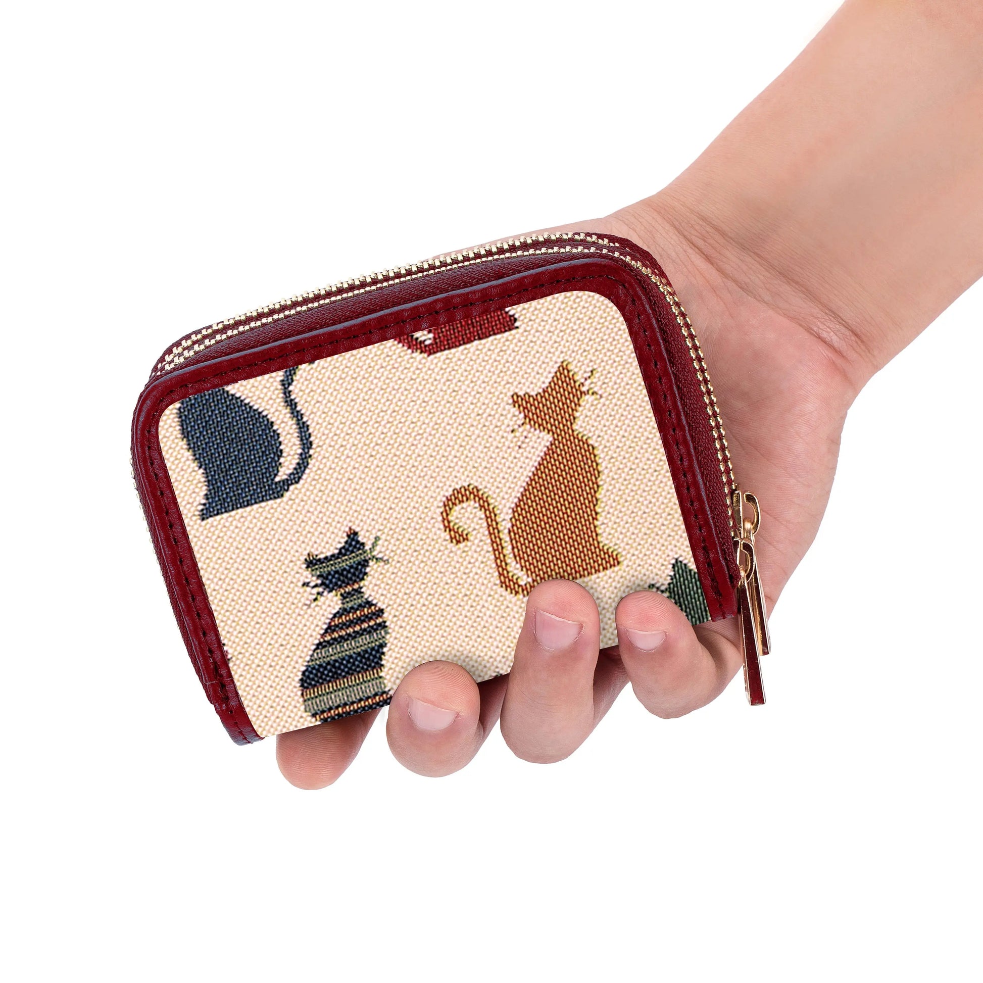 Cheeky Cat - Double Zip Purse-4