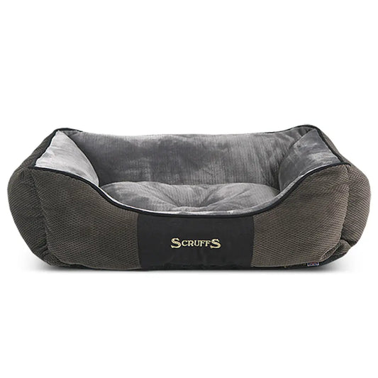 Chester Box Dog Bed (in Chocolate Brown, Dark Grey or Graphite Grey) by Scruffs - Memoriex