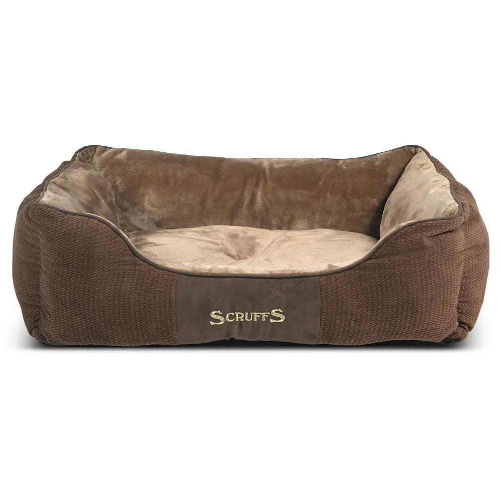 Chester Box Dog Bed (in Chocolate Brown, Dark Grey or Graphite Grey) by Scruffs - Memoriex