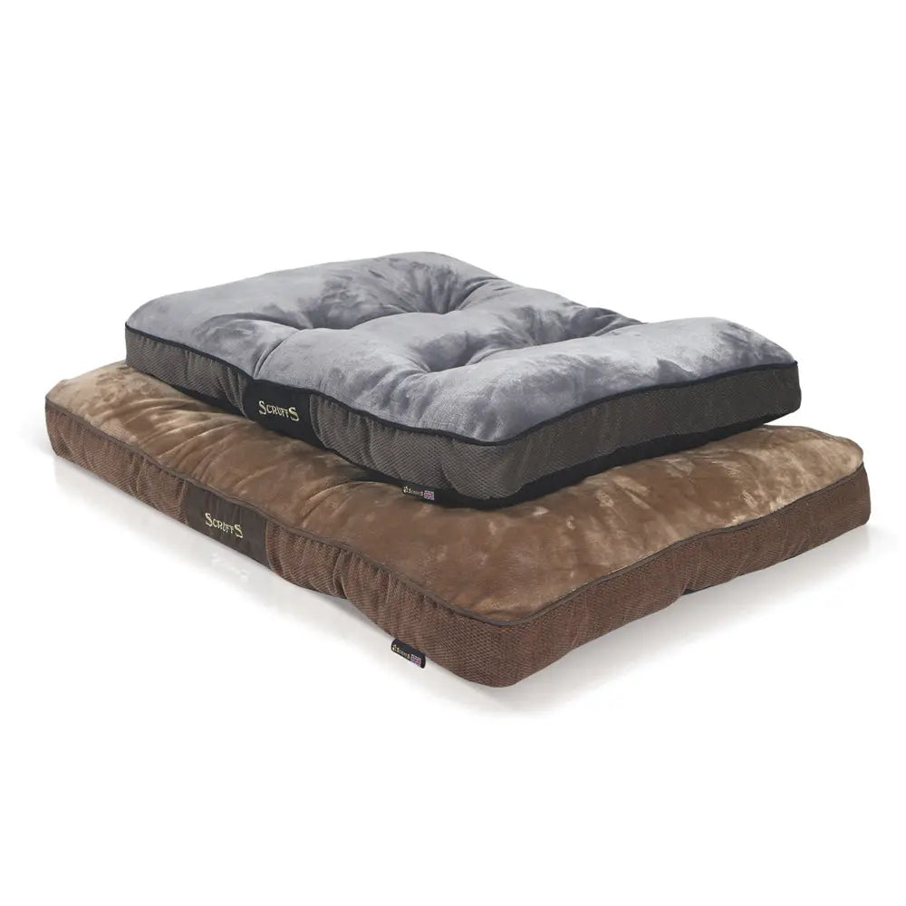 Chester Dog Mattress (in Chocolate Brown or Graphite Grey) by Scruffs - Memoriex