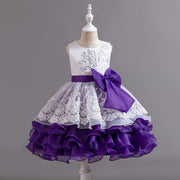 Children's Dress Bow Multi-layer Lace - Memoriex 