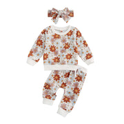 Children's Floral Headwear Hoodie Set - Memoriex 