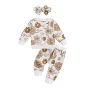 Children's Floral Headwear Hoodie Set - Memoriex 