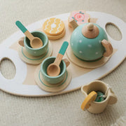 Children's Home Afternoon Tea Desserts Cake Sales Teapot Cups Tea Set Wooden Christmas Toys Gifts - Memoriex 