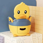 Children's Pot 1-6 Years Old Upgraded Cute Duck Baby Toilet Seat Baby Potty Portable Stool Boys & Girls Safe Trainer Seat WC - Memoriex 